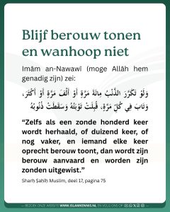 Wanhoop niet